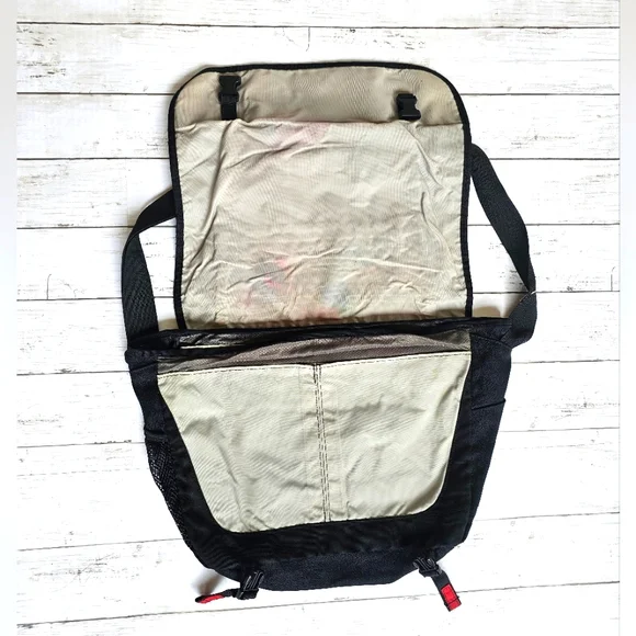 RARE VINTAGE Jansport Messenger Laptop Shoulder Bag Y2K Large Floral BlackVelvet - Picture 8 of 13